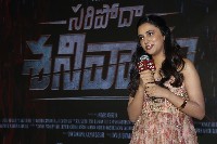 Saripodhaa Sanivaaram Movie Press Meet